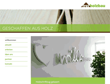 Tablet Screenshot of frei-holzbau.ch